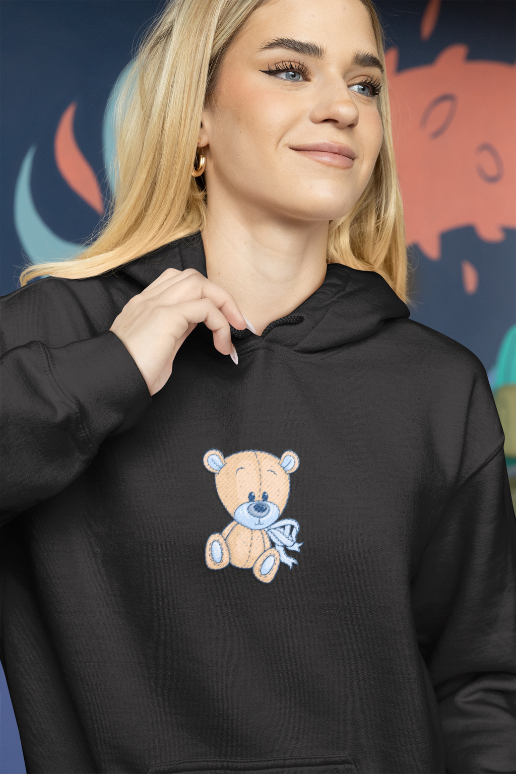 Teddy Print - Hoodie