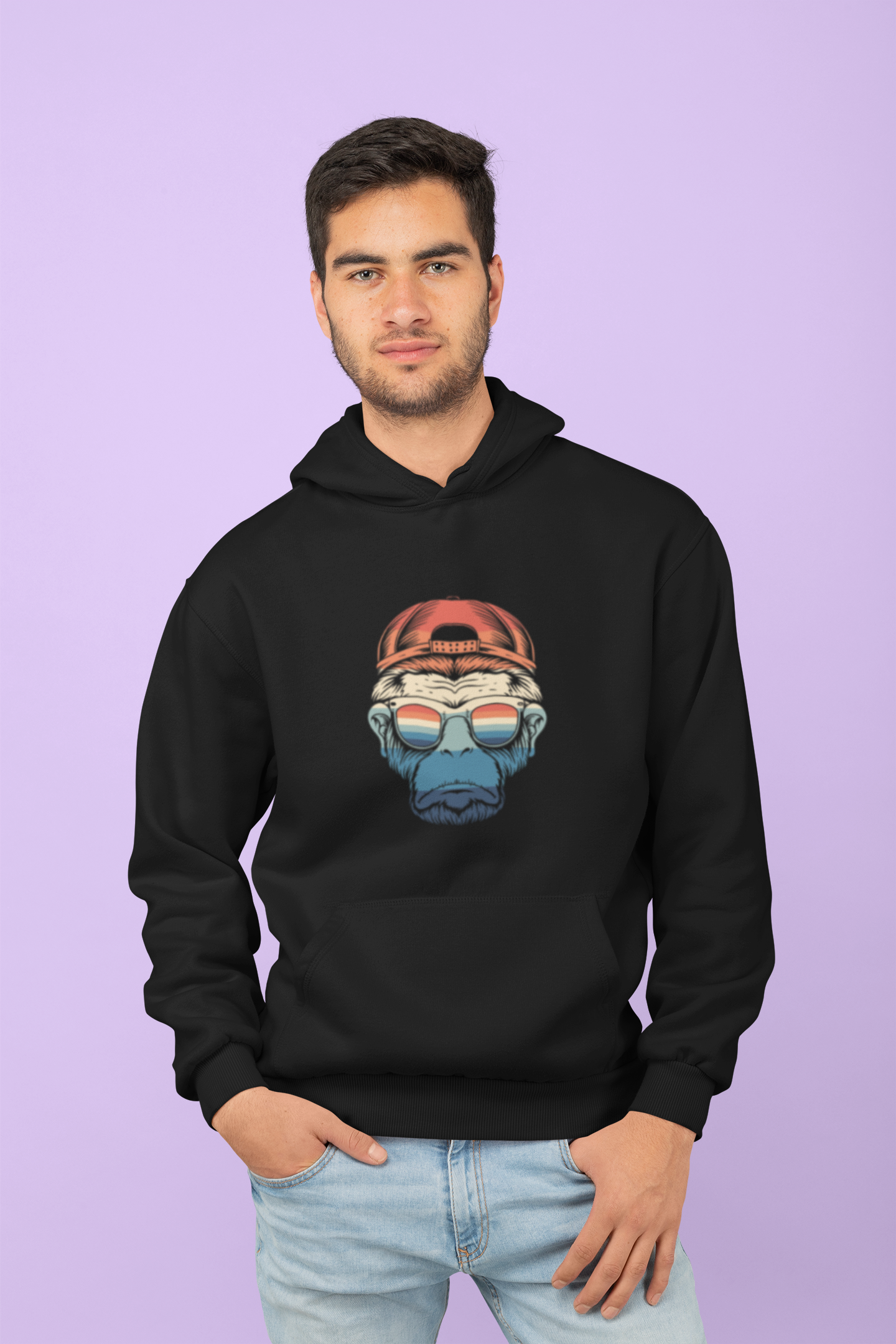 Smart Chimpanzee Print - Hoodie